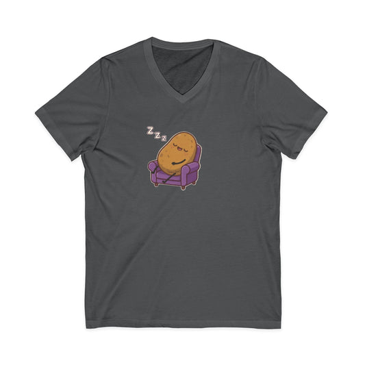 Sleepy Spud Potato Tee — Cute Organic Men's T-Shirt