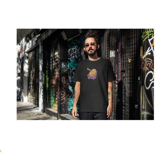 Sleepy Spud Potato Unisex Crew Neck T-Shirt — Spud Graphic Tee