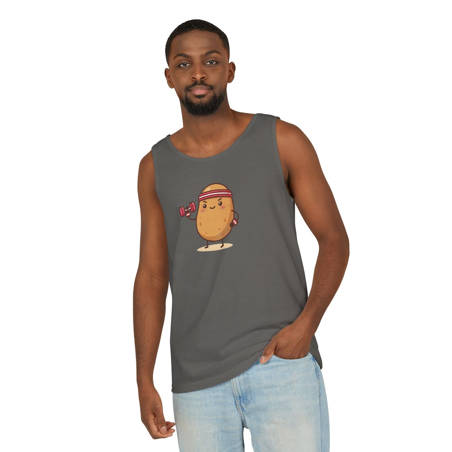 Iron Spud Potato Tank Top — Cute Kawaii Eco-Friendly Workout Shirt
