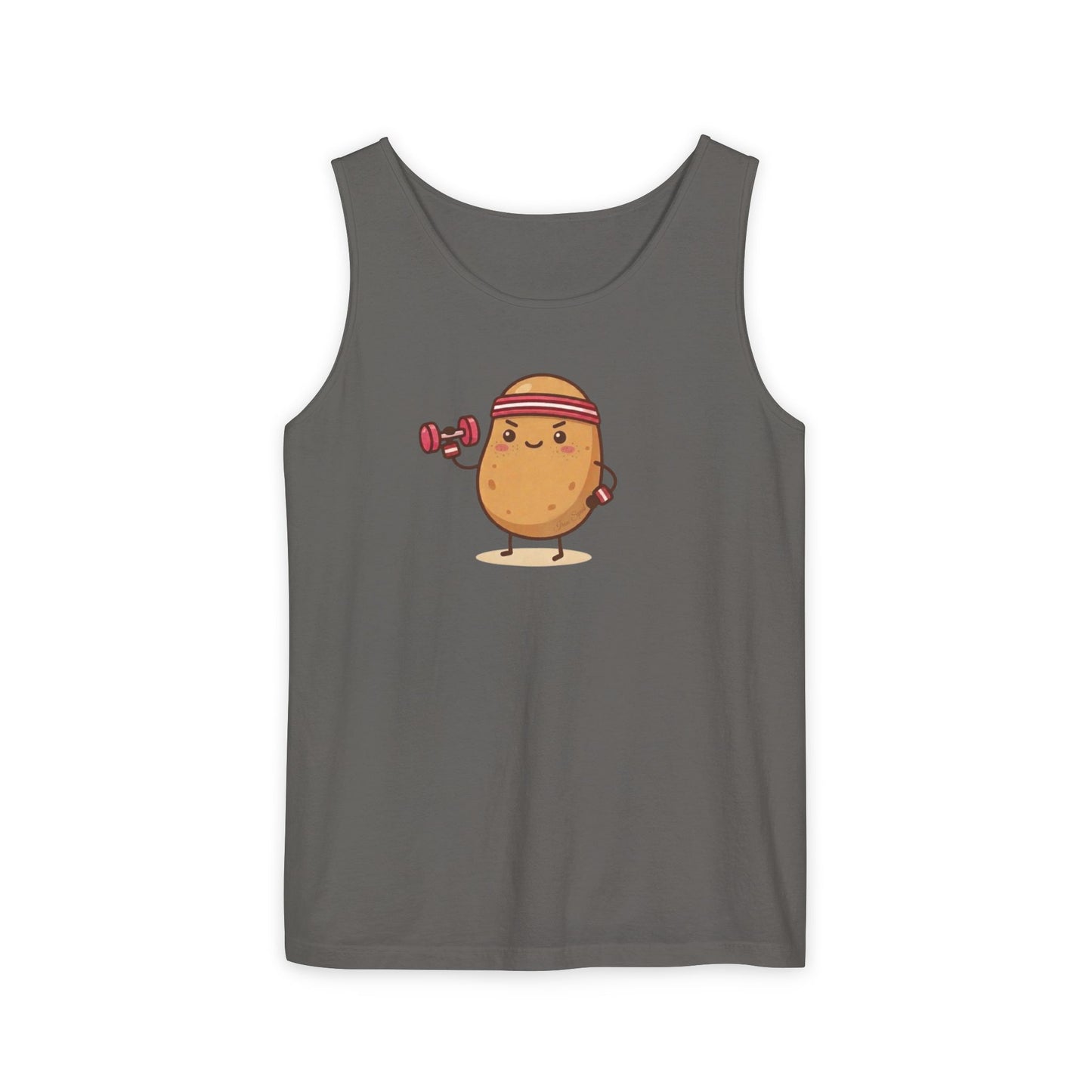 Iron Spud Potato Tank Top — Cute Kawaii Eco-Friendly Workout Shirt
