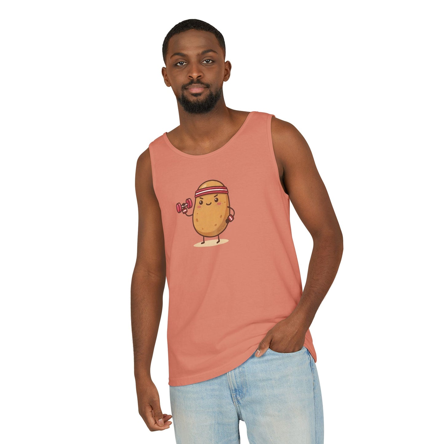 Iron Spud Potato Tank Top — Cute Kawaii Eco-Friendly Workout Shirt