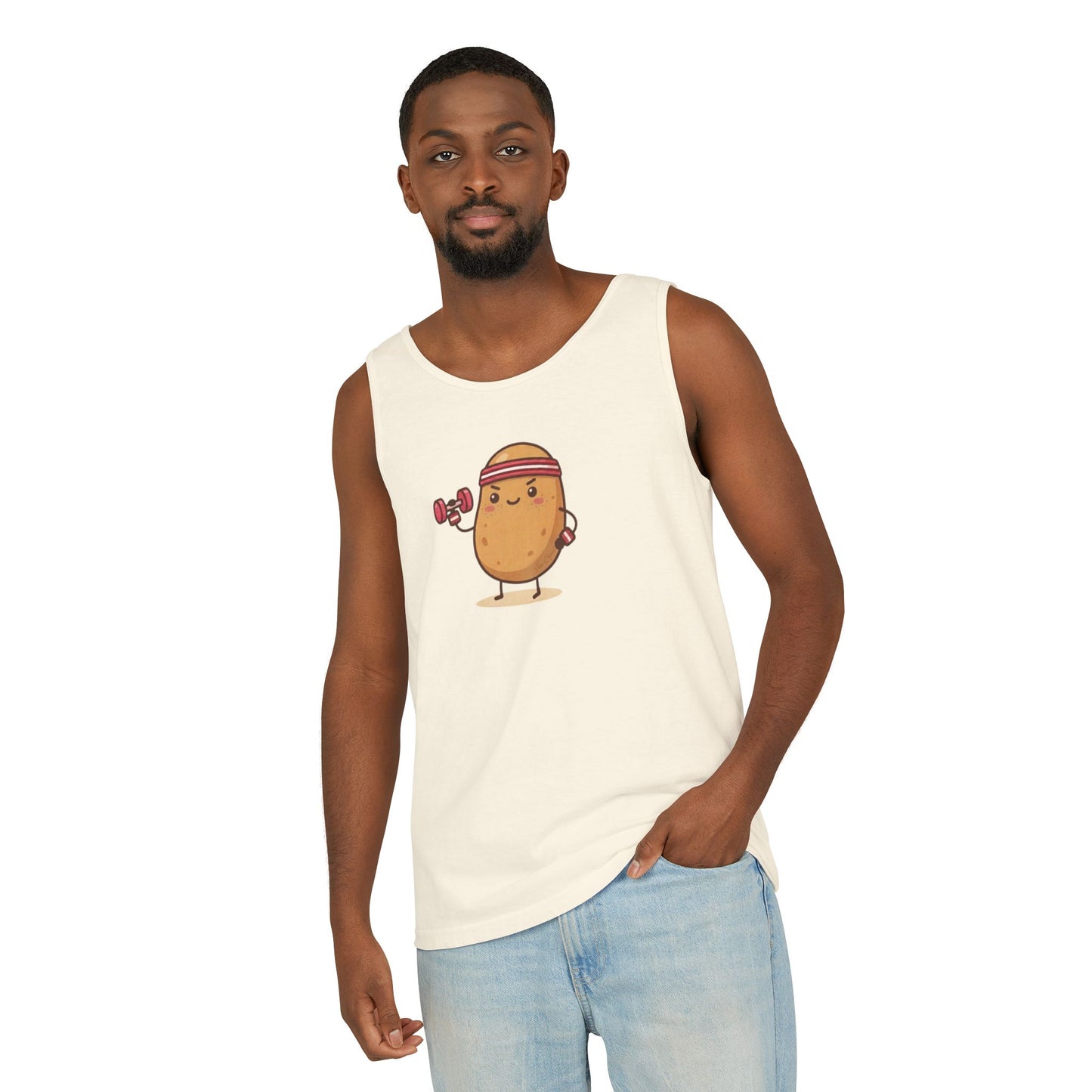 Iron Spud Potato Tank Top — Cute Kawaii Eco-Friendly Workout Shirt