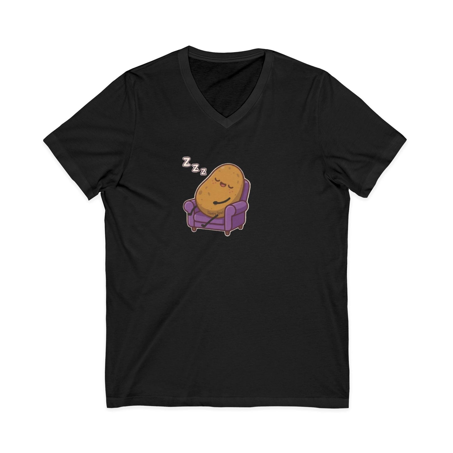 Sleepy Spud Potato Tee — Cute Organic Men's T-Shirt